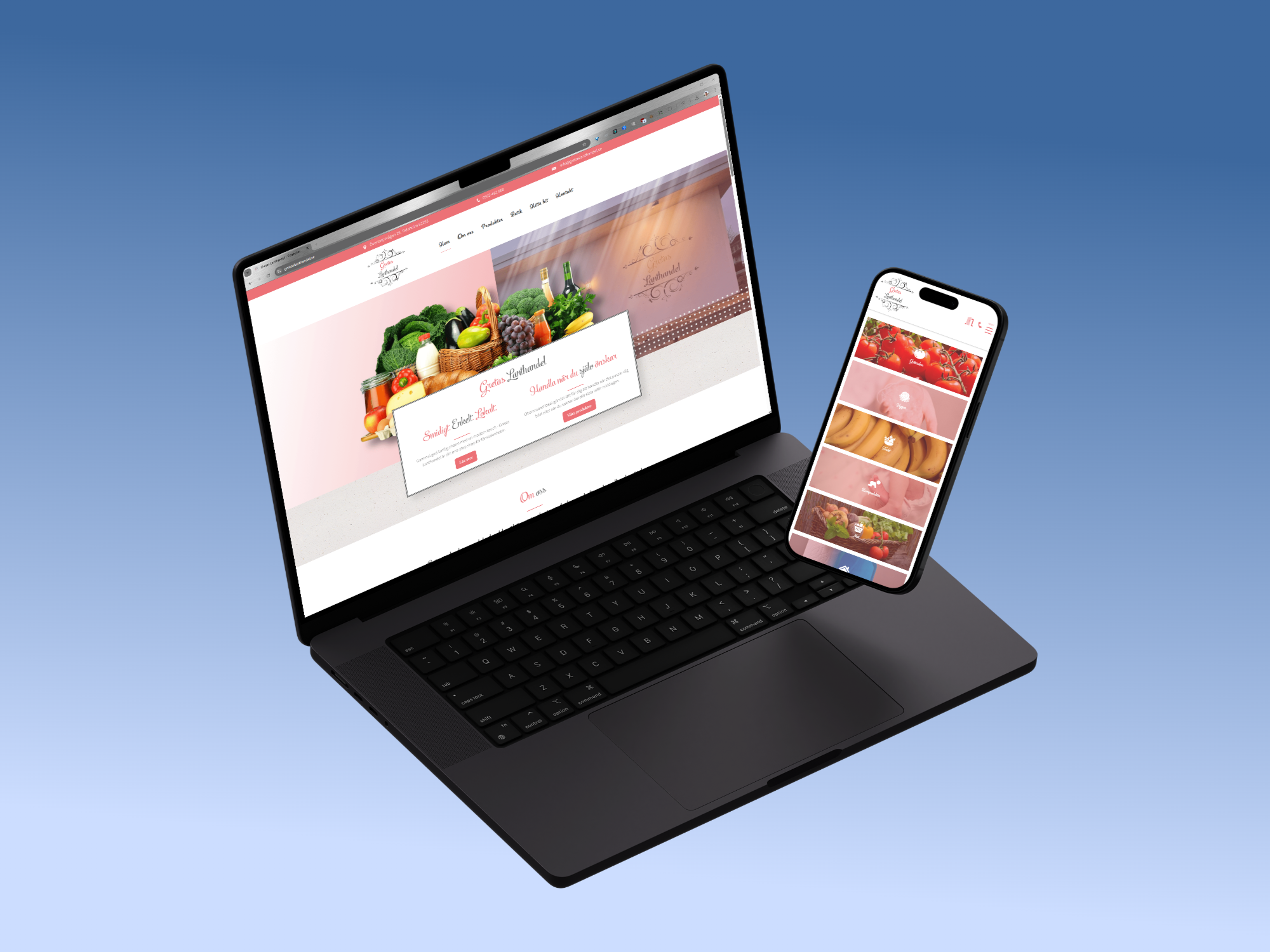 Gretas Lanthandel — Self-Service Store Website